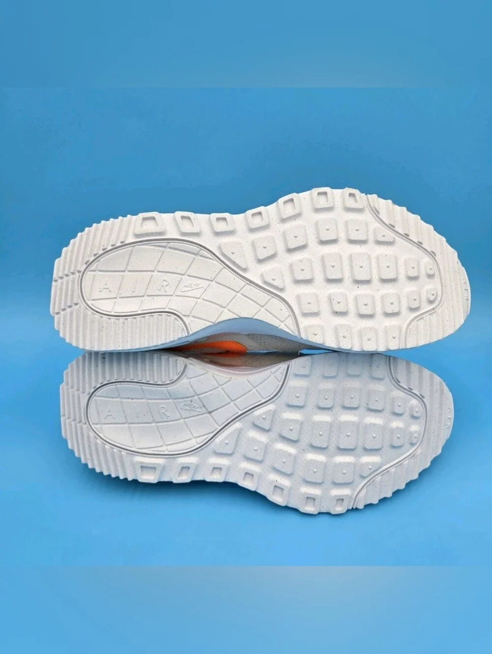 Nike Kids Air Max Systm (GS) Sneaker - White with Orange Swoosh DQ0284 114 5y